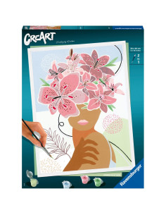 RVSPBN20275,Ravensburger - CreArt pictura pe numere pentru adulti minte plina de flori 2