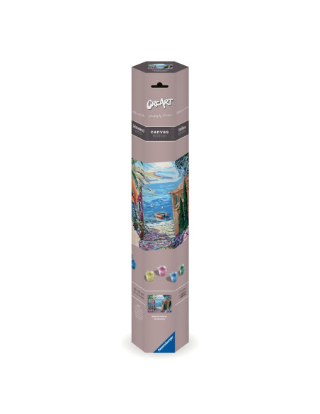 RVSPBN23913,Ravensburger - CreArt pictura pe numere pentru adulti Tablou Canvas peisaj mediteranean