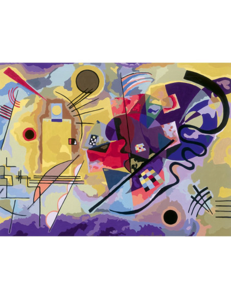 RVSPBN23918,Ravensburger - CreArt pictura pe numere pentru adulti Tablou Canvas Kandinsky galben rosu albastru