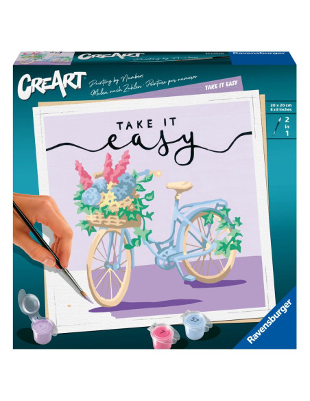 RVSPBN20099,Ravensburger - CreArt pictura pe numere pentru adulti bicicleta Take it easy