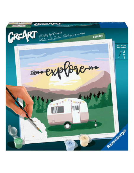 RVSPBN20271,Ravensburger - CreArt pictura pe numere pentru adulti rulota Explore
