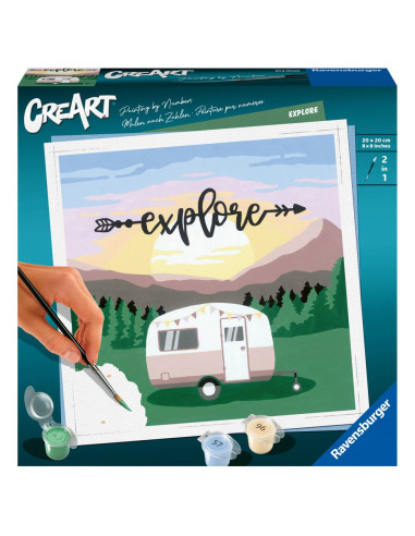 RVSPBN20271,Ravensburger - CreArt pictura pe numere pentru adulti rulota Explore