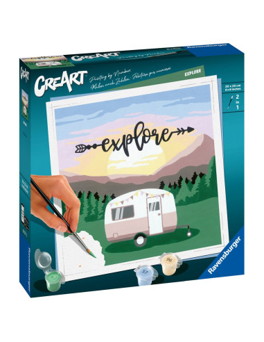 RVSPBN20271,Ravensburger - CreArt pictura pe numere pentru adulti rulota Explore