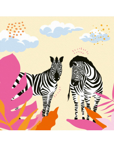 RVSPBN23666,Ravensburger - CreArt pictura pe numere pentru adulti zebre