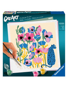 RVSPBN23667,Ravensburger - CreArt pictura pe numere pentru adulti maci colorati