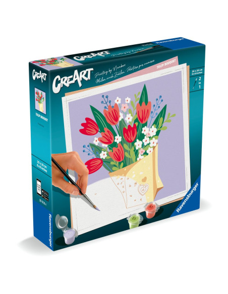 RVSPBN25518,Ravensburger - CreArt pictura pe numere pentru adulti buchet de lalele