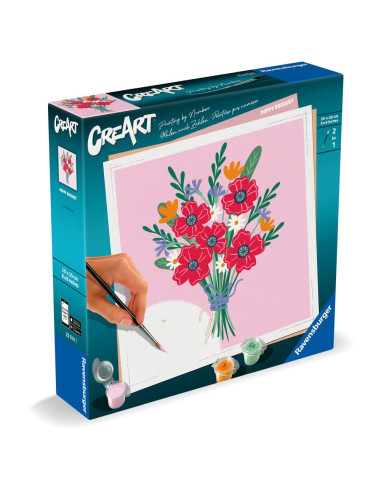 RVSPBN25519,Ravensburger - CreArt pictura pe numere pentru adulti buchet de maci