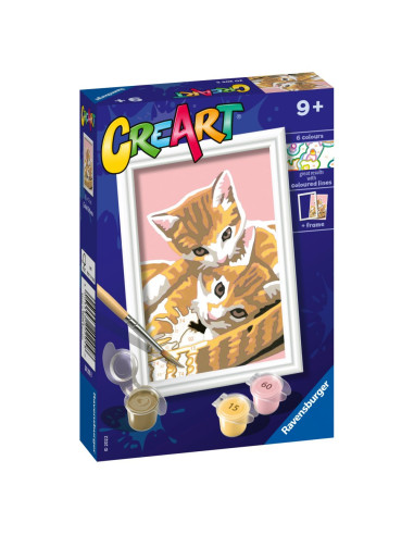 RVSPBN20205,Ravensburger - CreArt pictura pe numere pentru copii pisicute dragalase