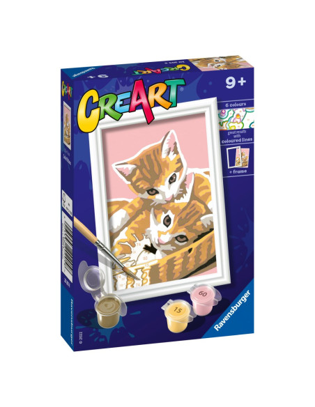 RVSPBN20205,Ravensburger - CreArt pictura pe numere pentru copii pisicute dragalase