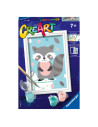 RVSPBN20208,Ravensburger - CreArt pictura pe numere pentru copii raton dragalas