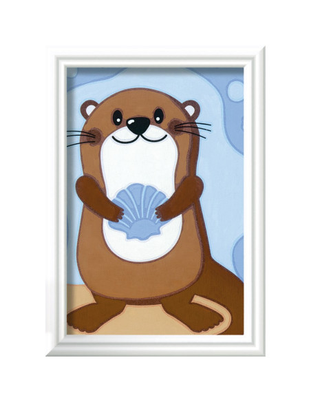 RVSPBN23607,Ravensburger - CreArt pictura pe numere pentru copii vidra dragalasa
