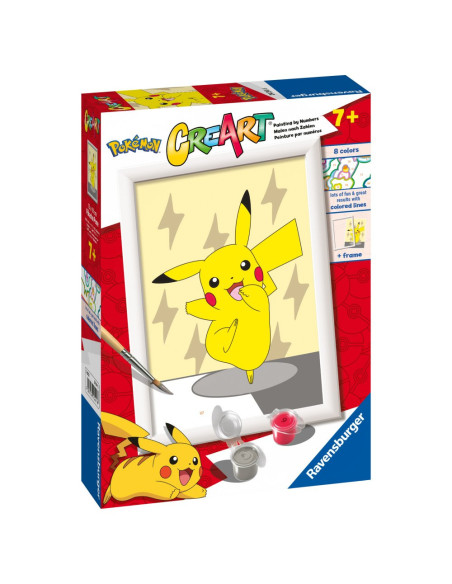 RVSPBN20241,Ravensburger - CreArt pictura pe numere pentru copii Pickachu