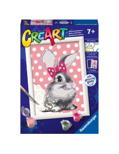 RVSPBN28933,Ravensburger - CreArt pictura pe numere pentru copii iepuras cu funda
