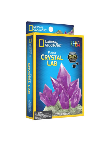 NG29615,National Geographic - Set educativ Mini laborator de crestere cristale violet