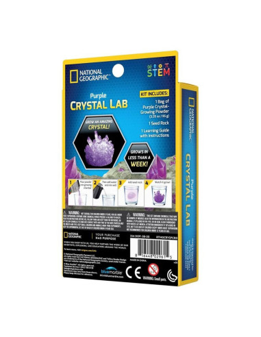 NG29615,National Geographic - Set educativ Mini laborator de crestere cristale violet