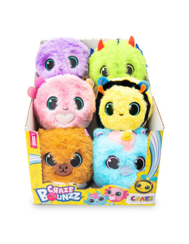 CRZ73605,Craze - Jucarie de colectie Bounzz animalute saltarete din plus cu diametru de 6 cm diverse modele
