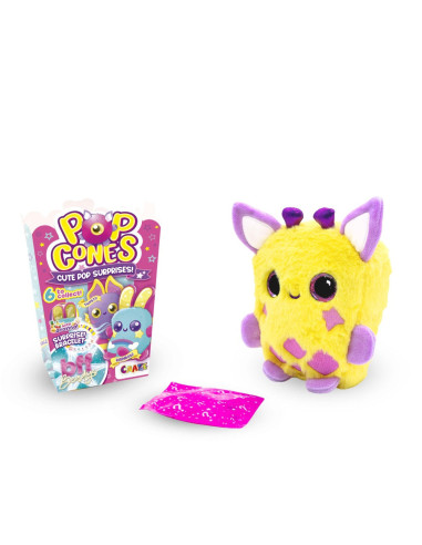CRZ68892,Craze - Jucarie de colectie Pop Cones animalute din plus 15 cm cu surpriza in cutia de Popcorn diverse modele