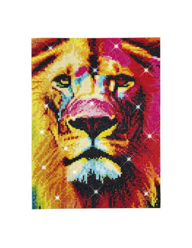 CRZ47354,Craze - Pictura cu diamante leu