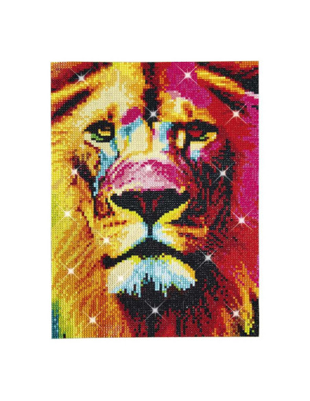 CRZ47354,Craze - Pictura cu diamante leu