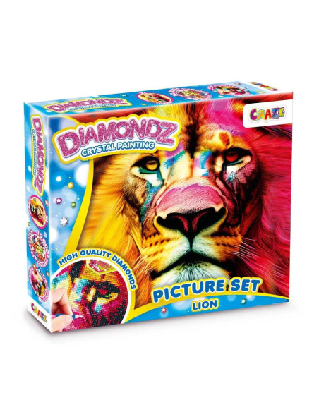 CRZ47354,Craze - Pictura cu diamante leu