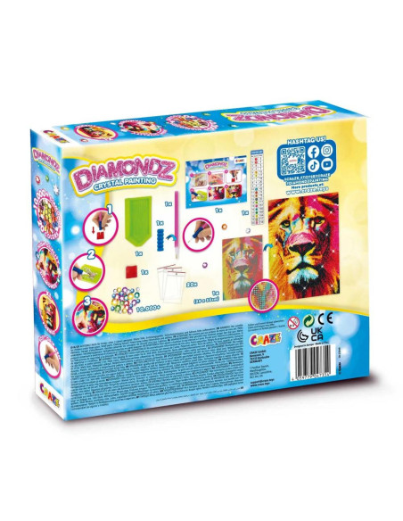 CRZ47354,Craze - Pictura cu diamante leu