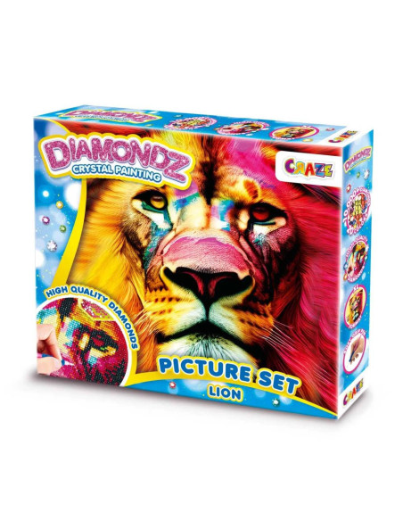 CRZ47354,Craze - Pictura cu diamante leu