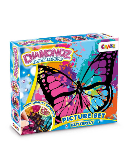 CRZ47798,Craze - Pictura cu diamante fluture