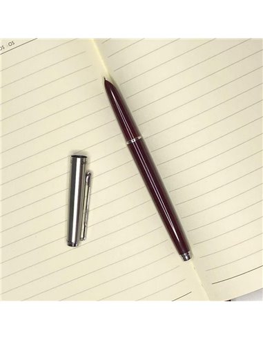 Set 15 stilouri cu penita ascunsa HERO 007, Negru - Verde - Visiniu