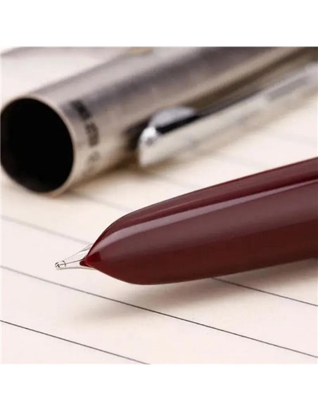 Set 15 stilouri cu penita ascunsa HERO 007, Negru - Verde - Visiniu