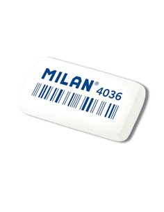 Radiera Milan 4036 din cauciuc sintetic flexibil, 3.9 x 2 x 0.8 cm 2