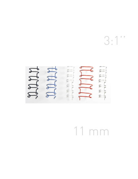 OP-3A11BIA100,Spire metalice 11mm, pas 3:1", 100 buc/cutie, OPUS - alb