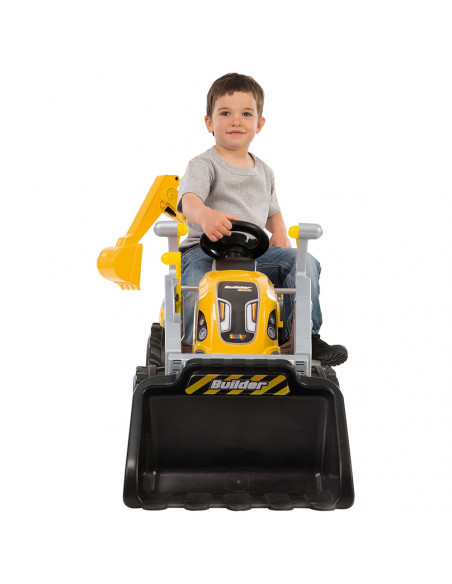 Tractor cu pedale si remorca Smoby Builder Max
