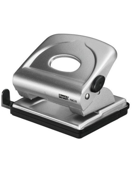 RA-21835502,Perforator metalic Rapid FMC25, 25 de coli, cutie, argintiu