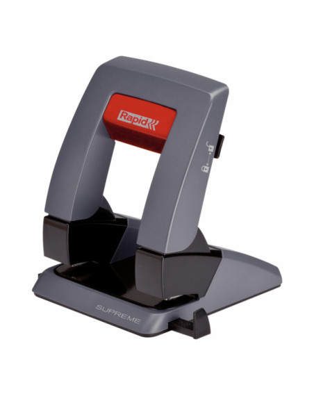 RA-24127301,Perforator metalic Rapid Supreme SP30 PressLess, 30 coli, cutie, negru