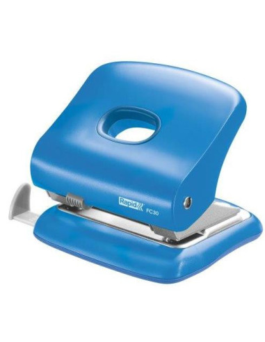 RA-5000359,Perforator plastic Rapid FC30, 30 de coli, cutie, albastru deschis