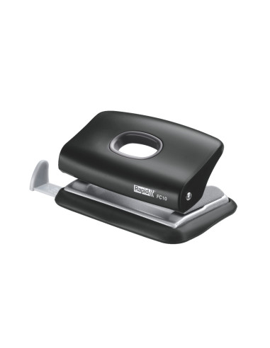 RA-23638501,Perforator plastic Rapid FC10, 10 coli, cutie, negru
