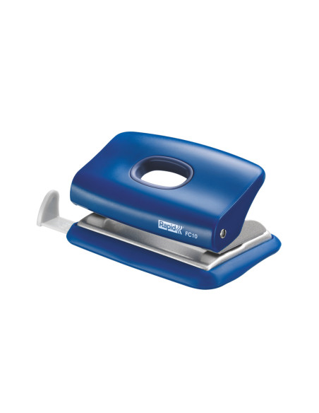 RA-23638502,Perforator plastic Rapid FC10, 10 coli, cutie, albastru
