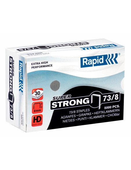 Capse Rapid Super Strong, 73/ 8, 10-30 coli, 5000 buc/cutie