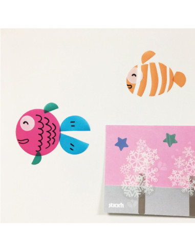 HO-29021,Carte creativa Stick"n Circle - cercuri neon asortate