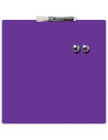 NB-1903897,Tabla NOBO patrata, plastic, 36x36 cm, magnetica, include marker si magneti, mov