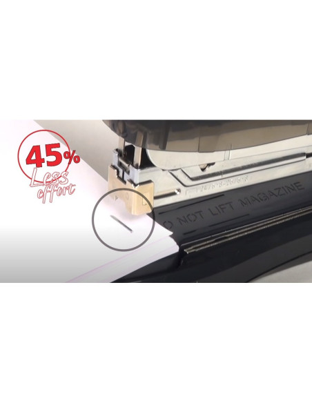 IT-0460NE,Capsator profesional, 100 coli, less effort, capse 23/6 pana la 23/13, KANGARO LE-23S13 - negru