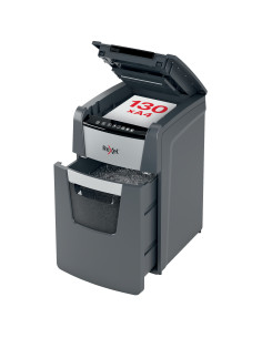 RX-2020130XEU,Distrugator documente automat REXEL Optimum 130X, P4, cross-cut, 130 coli, cos 44l, negru-gri