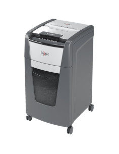 RX-2020225XEU,Distrugator documente automat REXEL Optimum 225X, P4, cross-cut, 225 coli, cos 60l, negru-gri 2