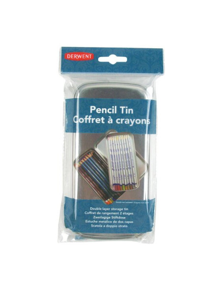 DW-2300582,Penar DERWENT Professional, metalic, cu despartitor, argintiu