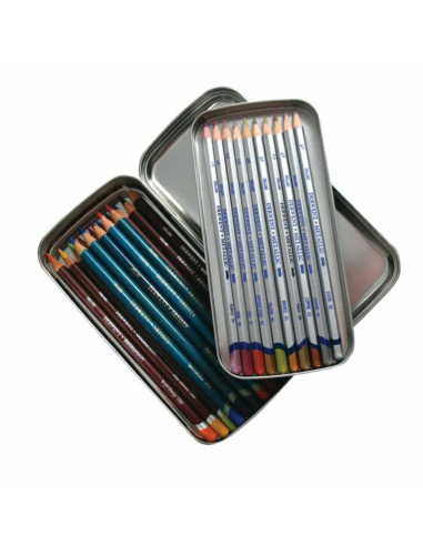 DW-2300582,Penar DERWENT Professional, metalic, cu despartitor, argintiu
