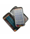 DW-2300582,Penar DERWENT Professional, metalic, cu despartitor, argintiu