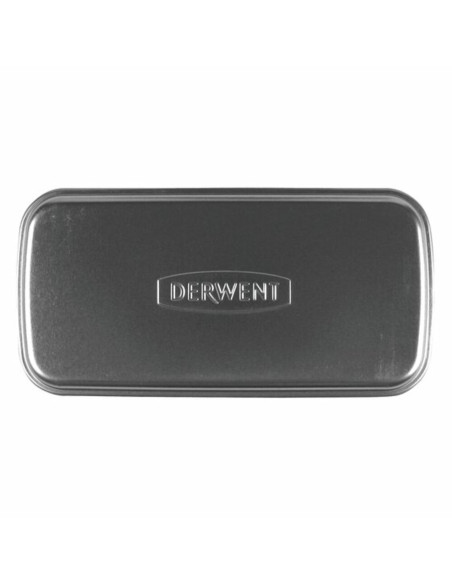 DW-2300582,Penar DERWENT Professional, metalic, cu despartitor, argintiu