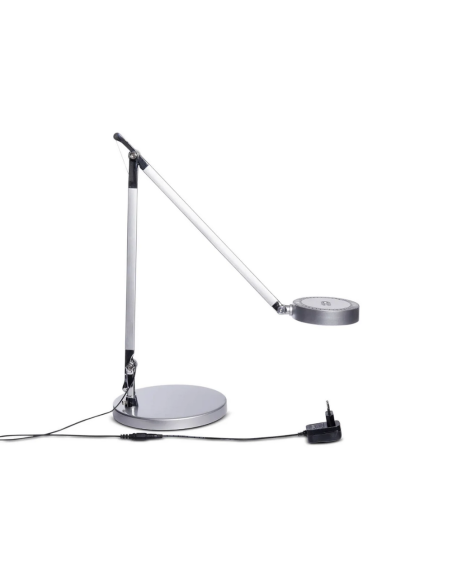 Lampa LED de birou, MAUL Grace Colour Vario - argintie