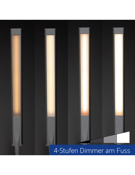 Lampa LED de birou, MAUL Pirro - alba