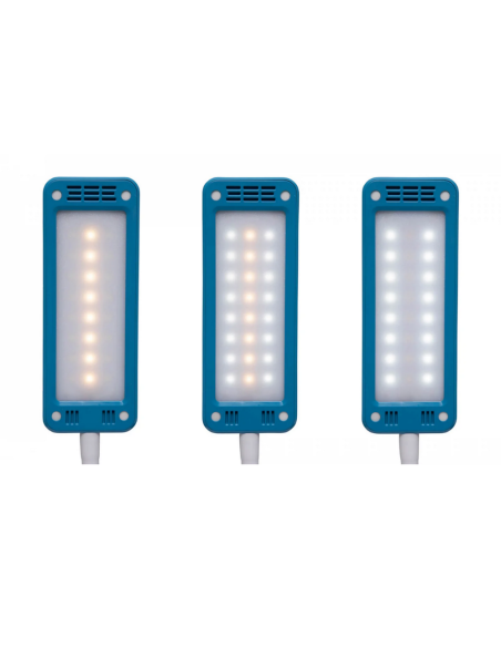 Lampa LED de birou, MAUL Pearly Colour Vario - albastru atlantic